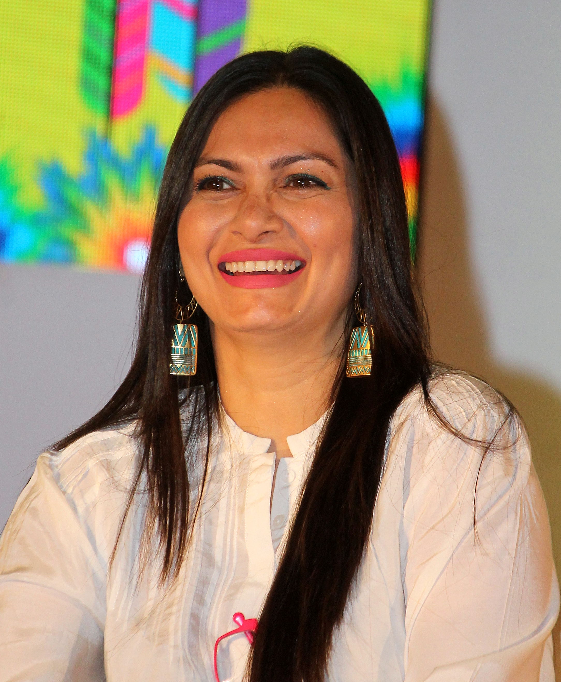 Maria Goretti at an interactive session at the Times Litfest prelude at Phoenix Market City ahead of 2 days Times litfest in Bengaluru on Friday.